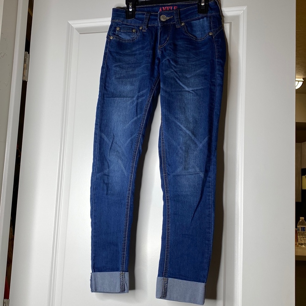 Girls cuffed jeans